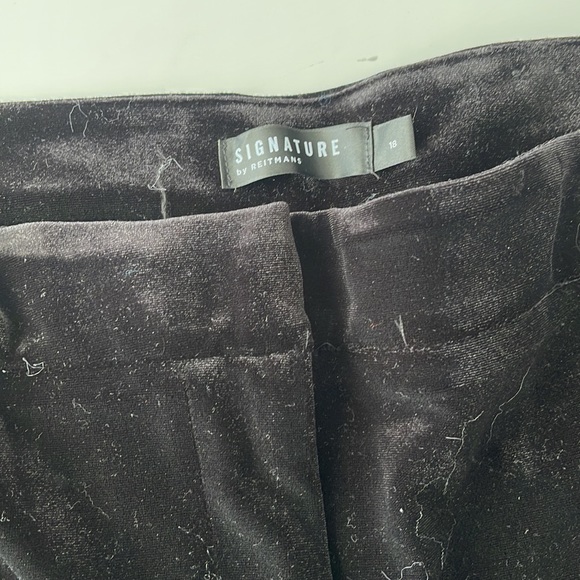 Reitmans black velvet pants (part of the suit)! - Picture 2 of 3